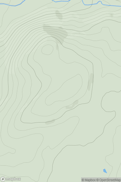 Thumbnail image for Cnoc na h-Eilde [Knapdale and Kintyre] showing contour plot for surrounding peak